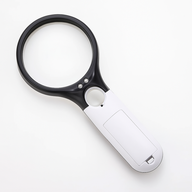 Lupa De Leitura Portátil 45X , Iluminada , Lente De Microscópio , Joias , Relógio Com 3 Leds