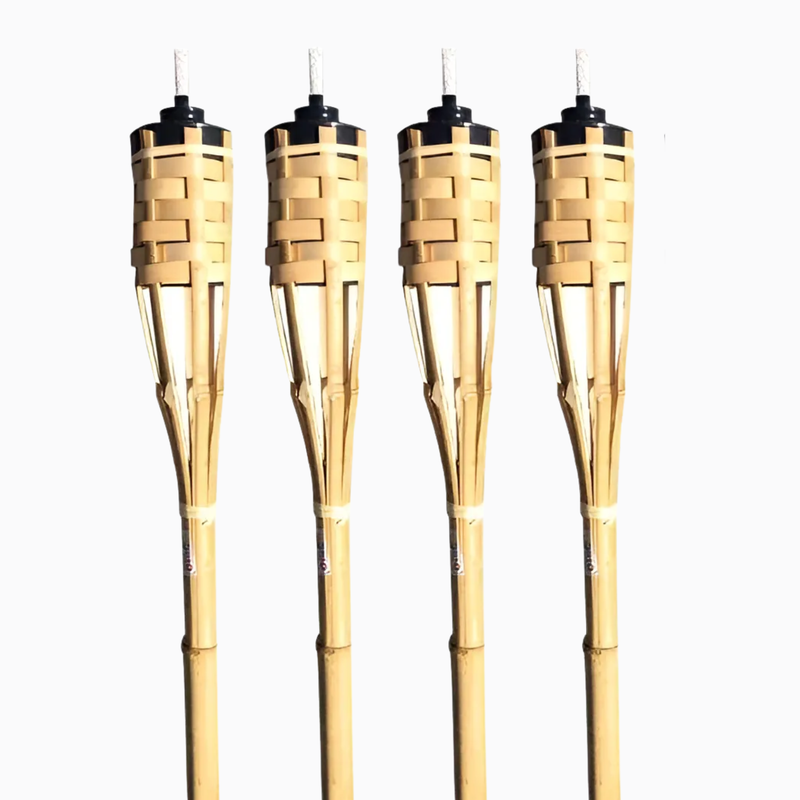Tocha Bambu Lamparina Iluminação Festa Temática Decoração Jardim Luau 120cm