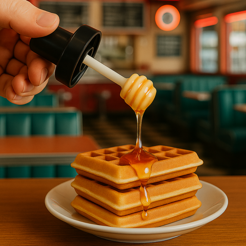 Meleira de Vidro 260ml com Tampa Rosqueável e Pegador Espiral