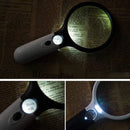 Lupa De Leitura Portátil 45X , Iluminada , Lente De Microscópio , Joias , Relógio Com 3 Leds