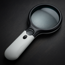 Lupa De Leitura Portátil 45X , Iluminada , Lente De Microscópio , Joias , Relógio Com 3 Leds