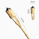 Tocha Bambu Lamparina Iluminação Festa Temática Decoração Jardim Luau 120cm