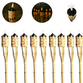 Tocha Bambu Lamparina Iluminação Festa Temática Decoração Jardim Luau 120cm