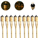 Tocha Bambu Lamparina Iluminação Festa Temática Decoração Jardim Luau 120cm