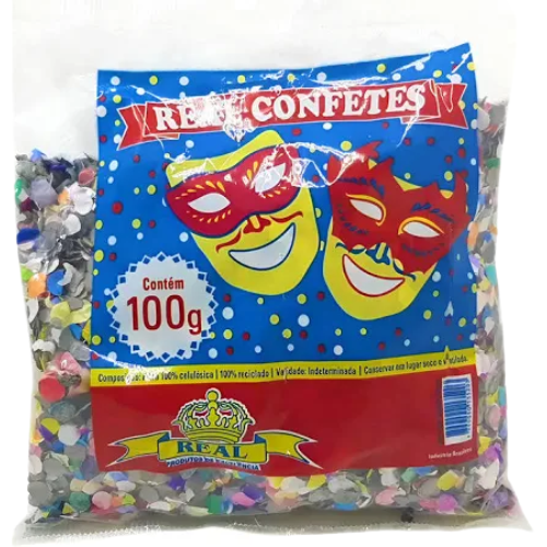 Confete Colorido Carnaval Festa Decoração 100g