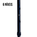 Bengala Para Idoso Alumínio Ortopédica Reforçada 6 Ajustes