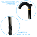 Bengala Para Idoso Alumínio Ortopédica Reforçada 6 Ajustes