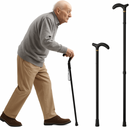 Bengala Para Idoso Alumínio Ortopédica Reforçada 6 Ajustes