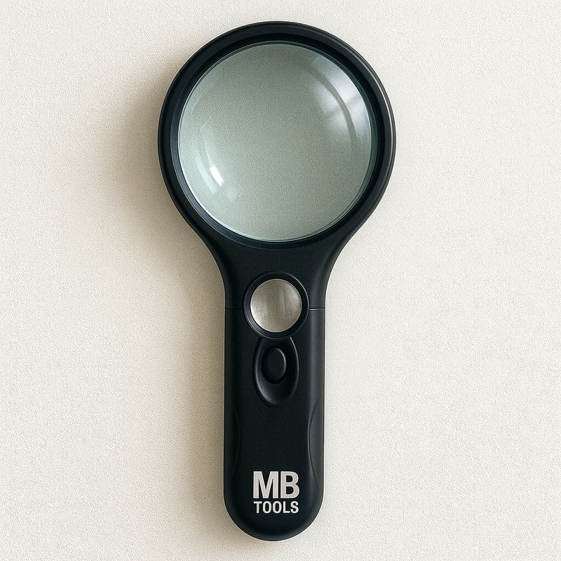 Lupa De Leitura Portátil 45X , Iluminada , Lente De Microscópio , Joias , Relógio Com 3 Leds