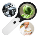 Lupa De Leitura Portátil 45X , Iluminada , Lente De Microscópio , Joias , Relógio Com 3 Leds