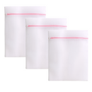 Kit 3 Saquinhos Protetores Para Lavagem De Roupas Delicadas Cor Branco