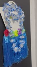 Fantasia de Carnaval Feminina Havaiana Luau (Saia de Fitas, Colar, 2 Pulseiras, Coroa)